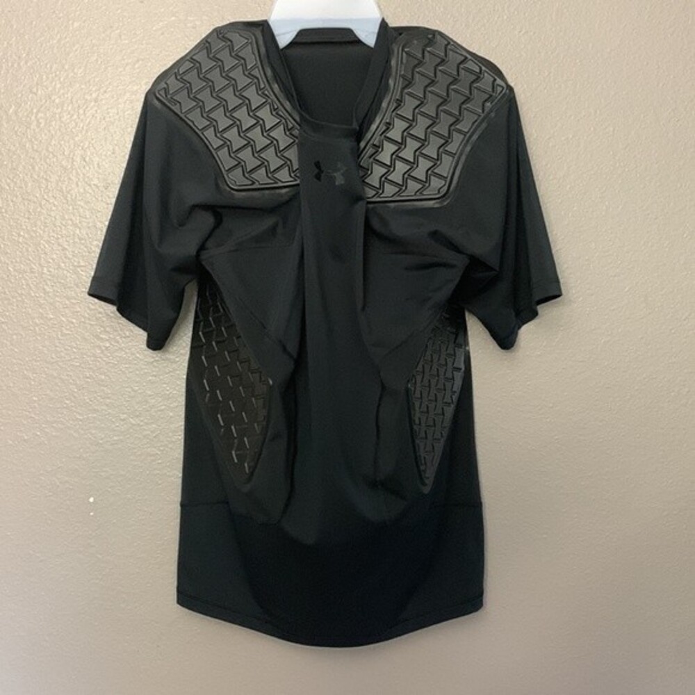 Under Armour Mens Game Day Compression Shirt Black Heat Gear Padded